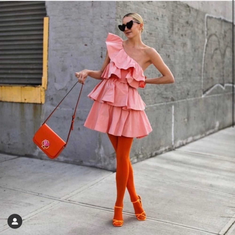 Zara PINK RUFFLE DRESS - Picture 3 of 15